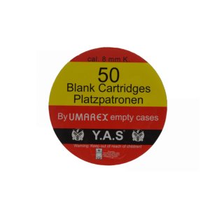 8mm KNALL Blank Cartridges,  akustické nábojky, JGS