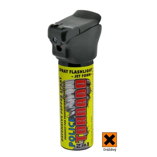 Obranný sprej Police TORNADO se svítilnou 63ml