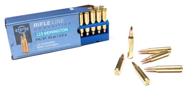 223 Remington,FMJ 62gr, PPU