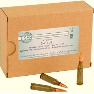 5,45x39 FMJ - 3,45 g 5,45x39 FMJ - 3,45 g