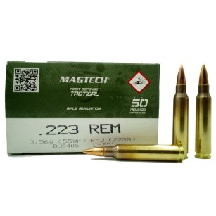 Magtech 223 Rem FMJ Tactical 3,56g / 55gr Magtech 223 Rem FMJ Tactical 3,56g / 55gr