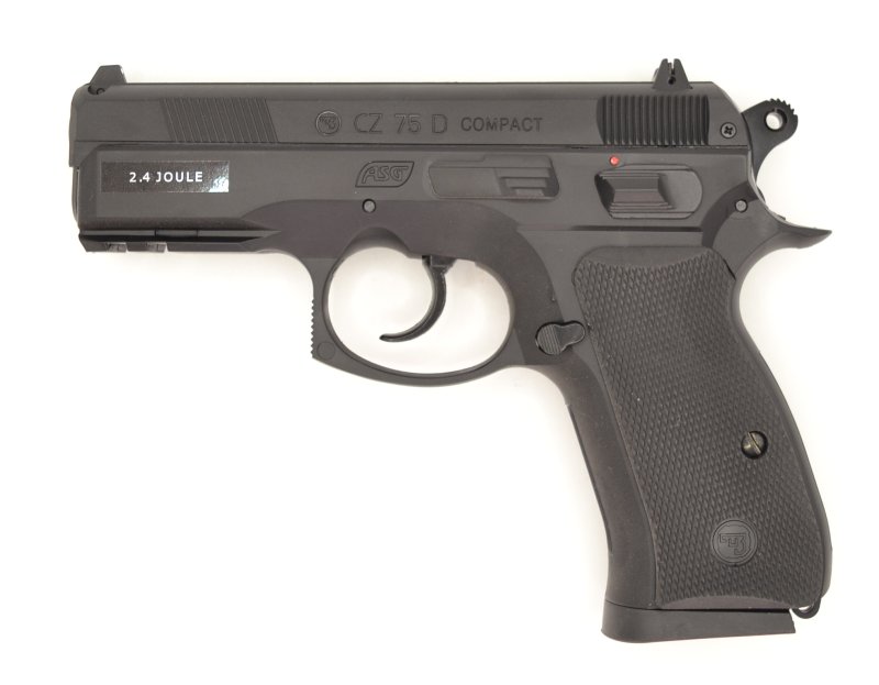 Vzduchová pistole CO2 - CZ 75D Compact,  4,5mm, ASG