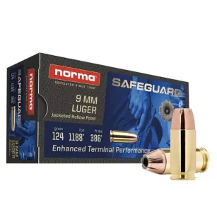 9 mm Luger JHP Safeguard  8,0 g  - 124 gr