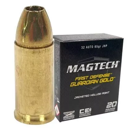 7,65 Browning, JHP Guardian Gold 4,2g - 65 grs