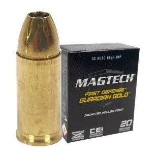 7,65 Browning, JHP Guardian Gold 4,2g - 65 grs