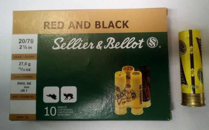 20/70 Red & Black, 3,5mm 27g Sellier & Bellot