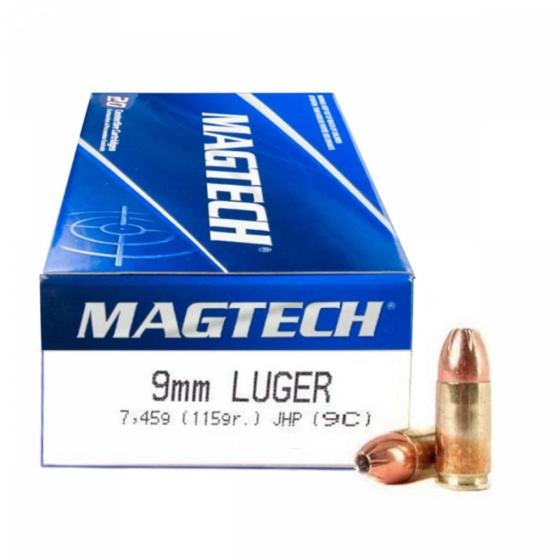 9 mm Luger JHP, 7,45g/115GR - MAGTECH