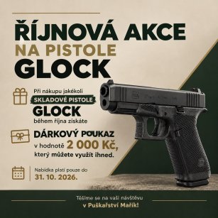 AKCE na pistole GLOCK do konce října - 2000 Kč