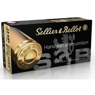 9mm Luger, JHP 7,5g, Sellier&Bellot