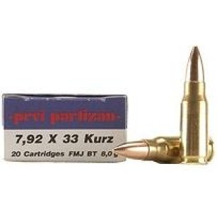 7,92x33 Kurz, FMJ 8g, PPU 7,92x33 Kurz, FMJ 8g, PPU