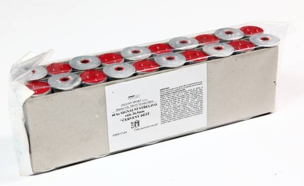 26,5mm Signální střelivo, červený déšť